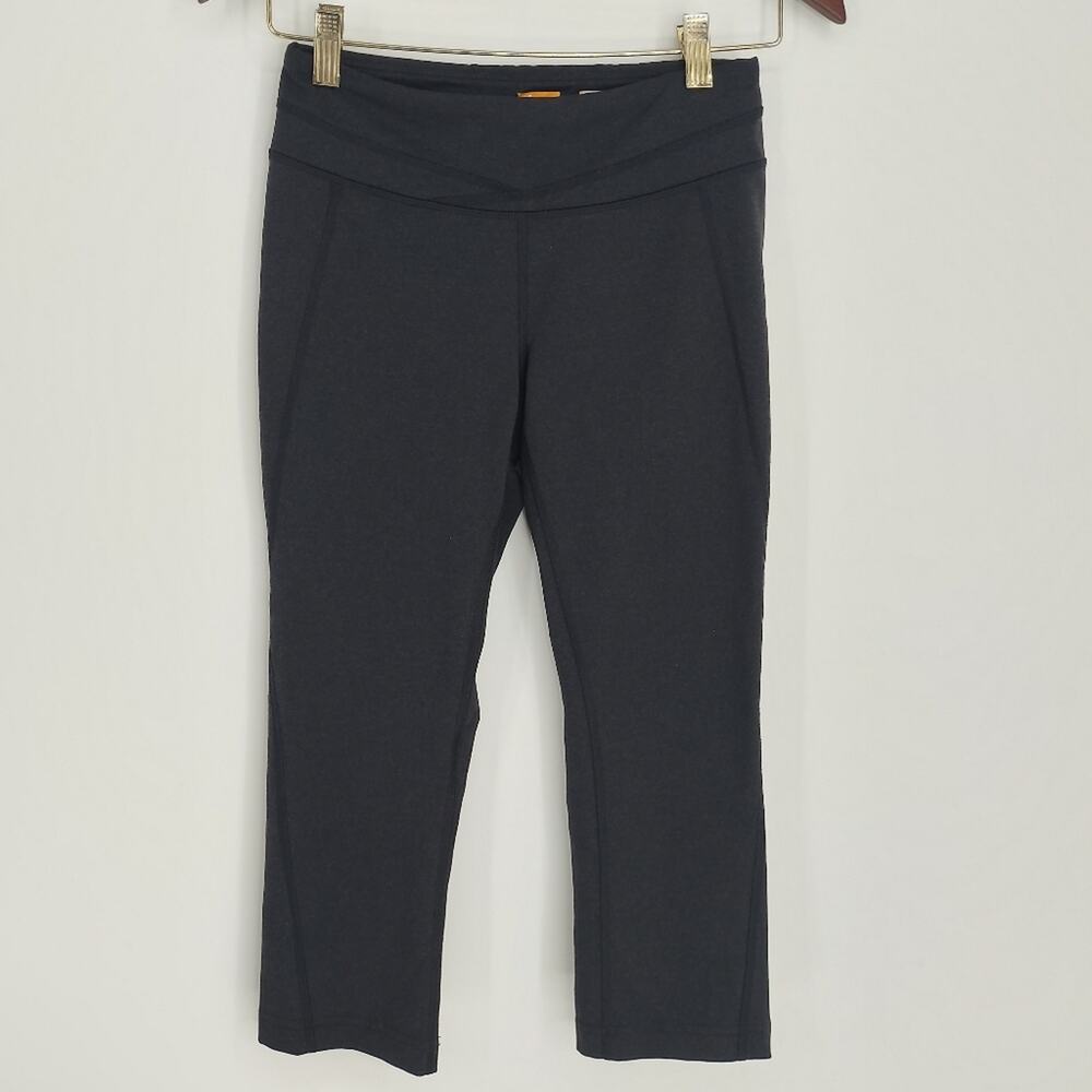 Lucy Powermax Athletic Crop Bottoms Hatha Collection Dark Grey Size Small
